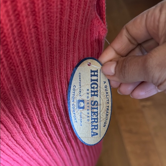 High Sierra Women’s Cotton Comfort Vibrant Coral Sleeveless Knit Top XL - Picture 3 of 9